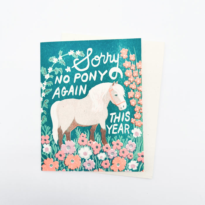 No Pony Card