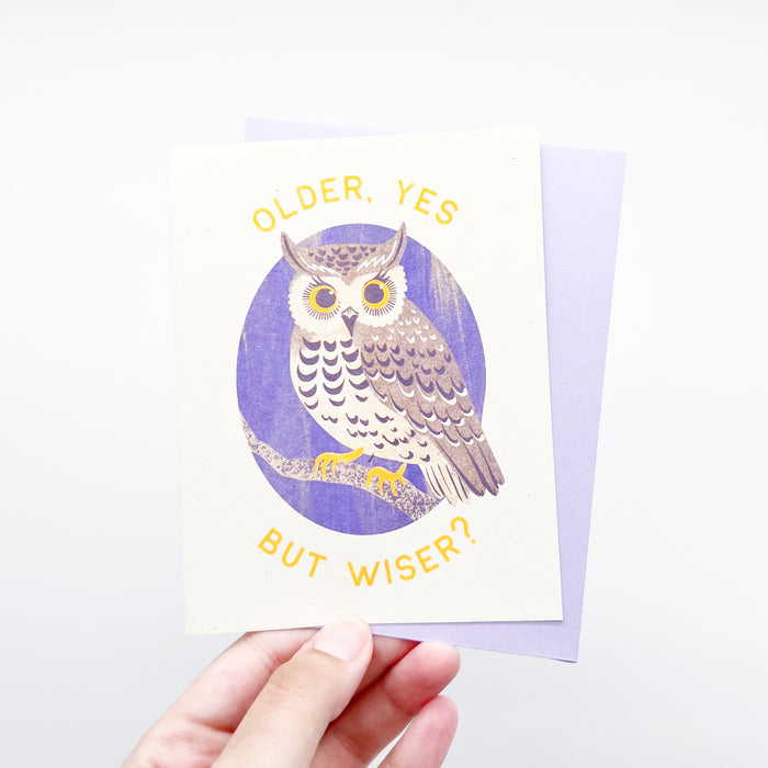 Older Owl Card