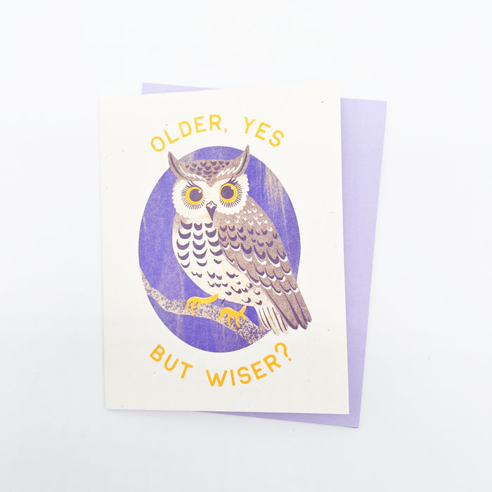 Older Owl Card