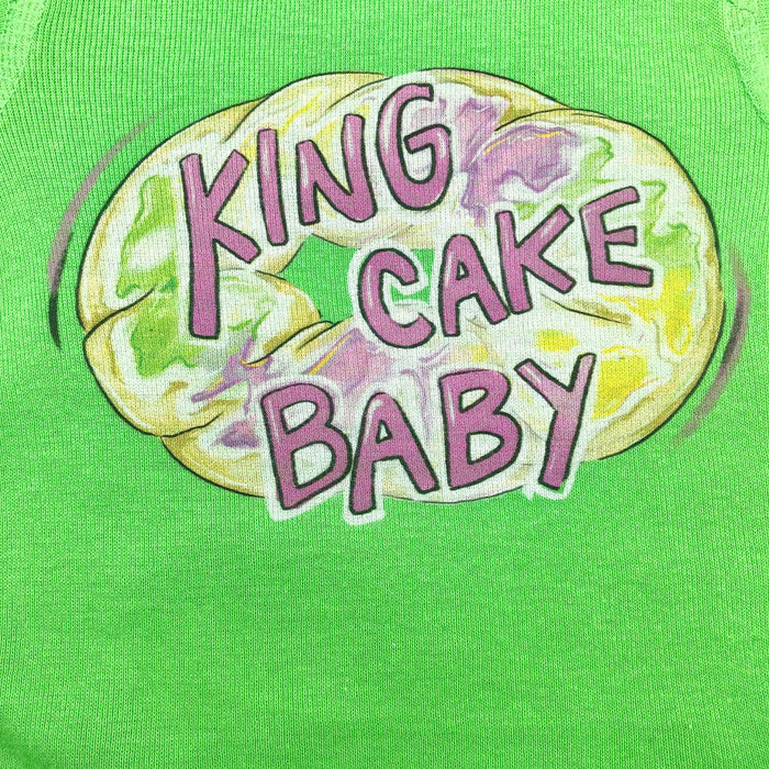 Green King Cake Baby Onesie