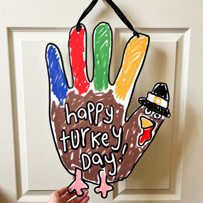 Happy Turkey Day Door Hanger