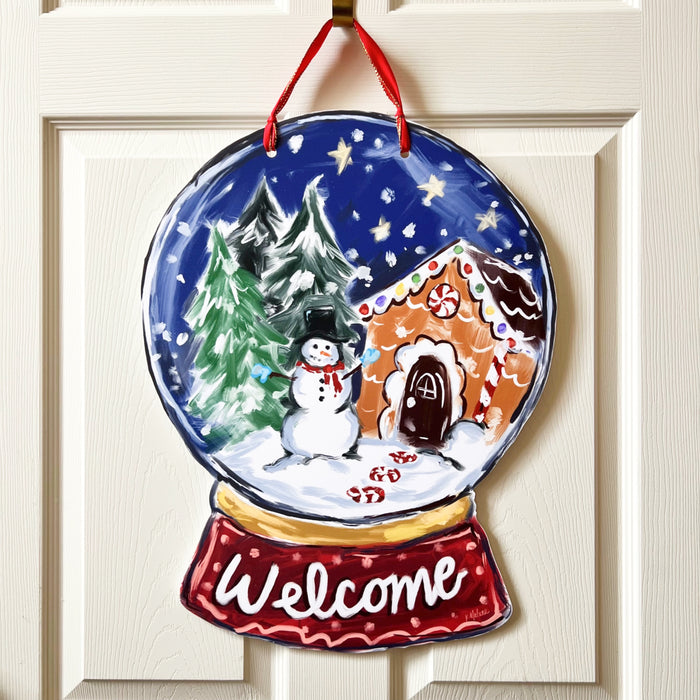 Winter Snowglobe Door Hanger