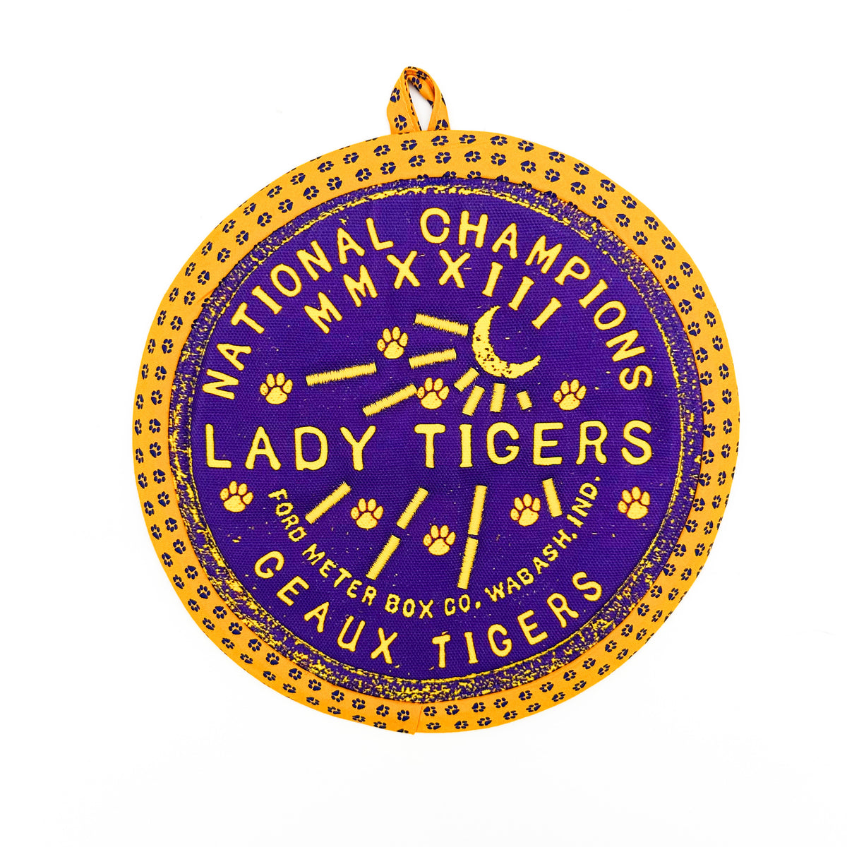 Fabric Potholder: Lady Tigers — Home Malone