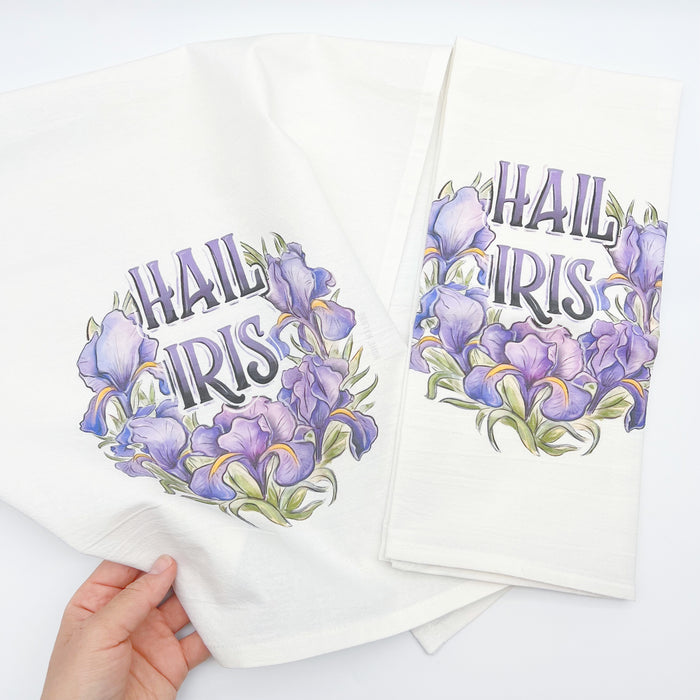 Hail Iris Flowers Towel
