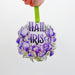 Hail Iris Mardi Gras Krewe Christmas Ornament purple flower