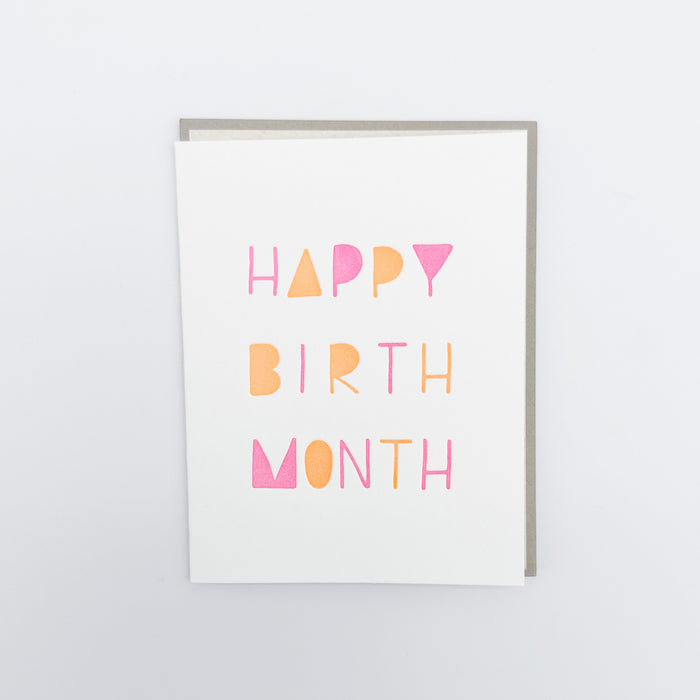 Happy Birth Month Card