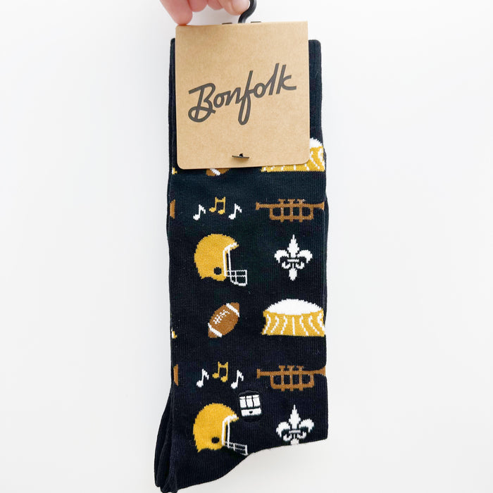 Bonfolk - New Orleans Football Socks
