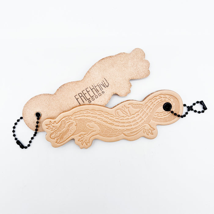 Leather Gator Key Ring