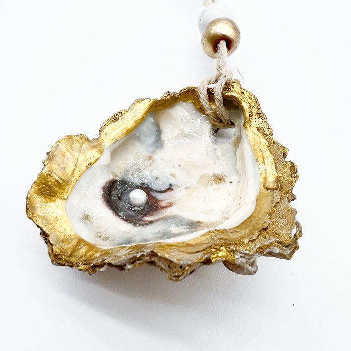 Pearly Oyster Ornament