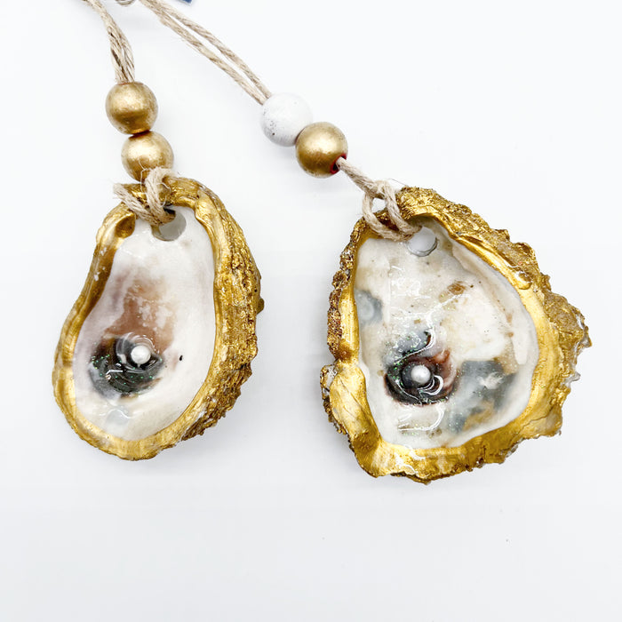 Pearly Oyster Ornament