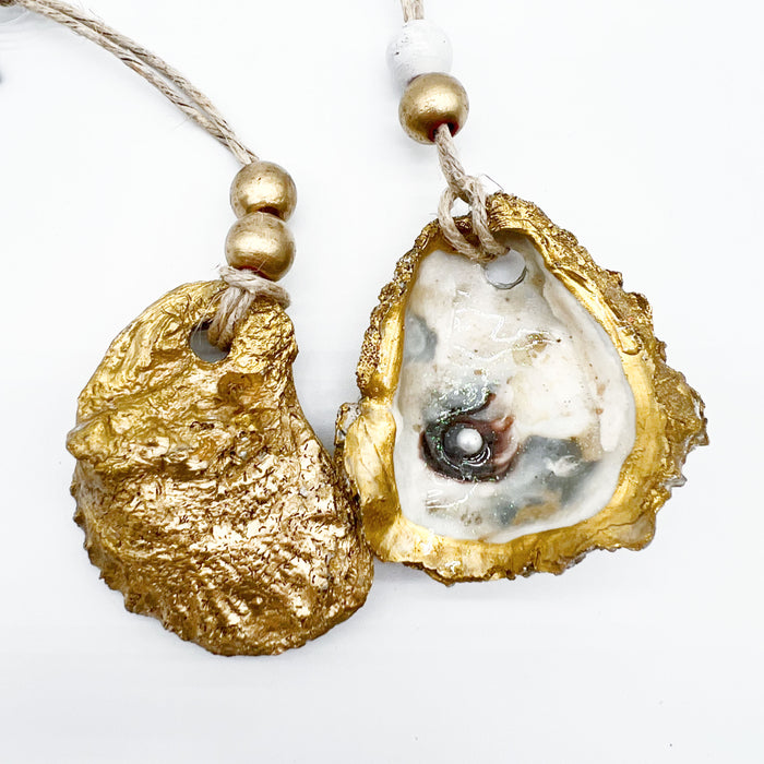 Pearly Oyster Ornament
