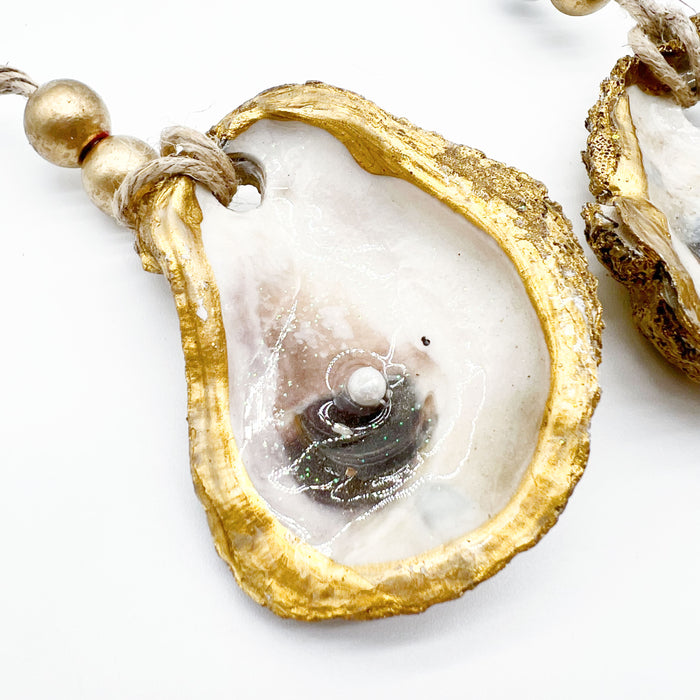 Pearly Oyster Ornament