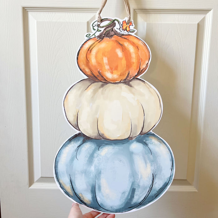 Pumpkin Stack Door Hanger