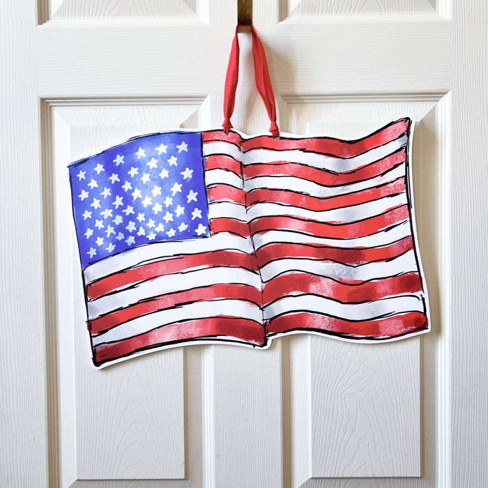 American Flag Door Hanger