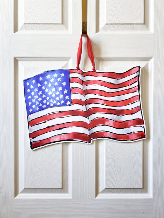 American Flag Door Hanger