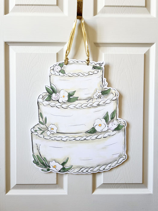 Wedding Cake Door Hanger