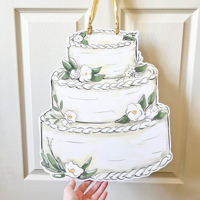Wedding Cake Door Hanger