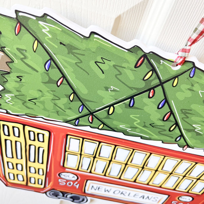 Christmas Streetcar Door Hanger