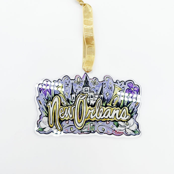Acrylic New Orleans Bons Temps Ornament