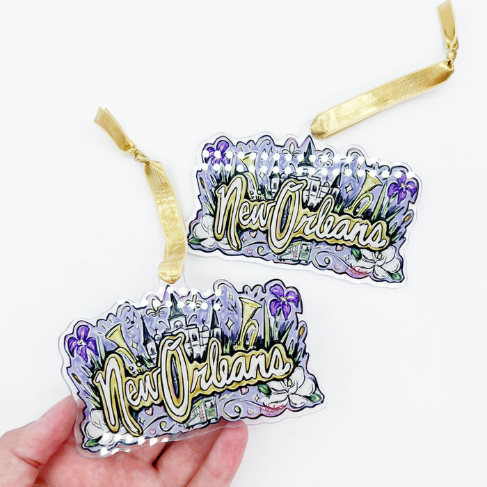Acrylic New Orleans Bons Temps Ornament