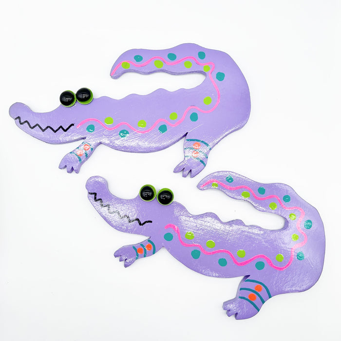 Wood Alligator - Curved Tail