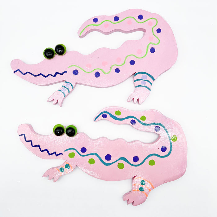 Wood Alligator - Curved Tail