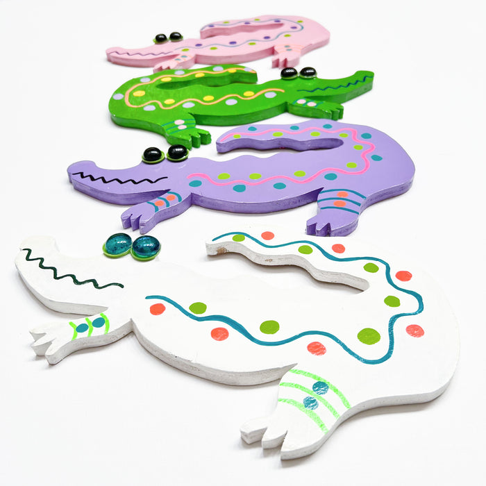 Wood Alligator - Curved Tail