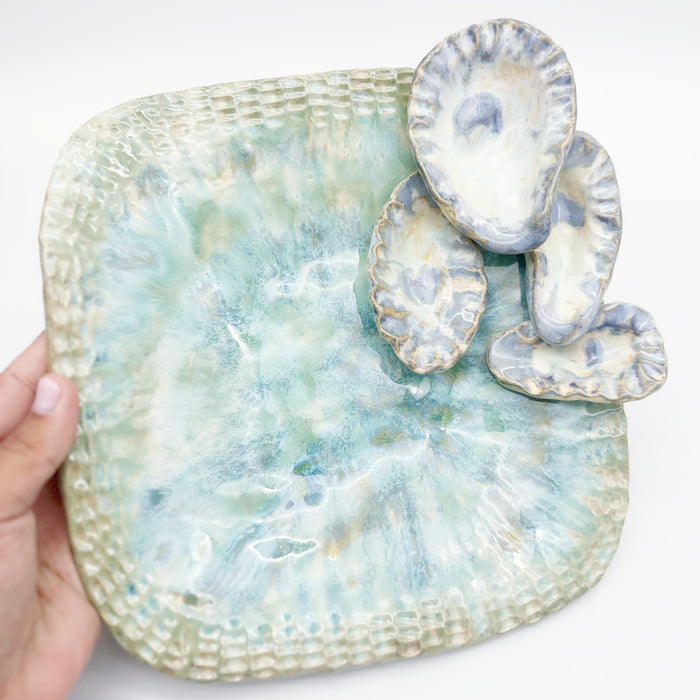 Square Oyster Tray: Small