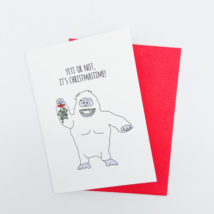 Yeti Or Not Christmas Card