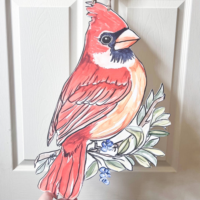 Red Cardinal Door Hanger