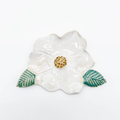 Sara Mason Magnolia Spoon Rest Pretty Southern Handmade New Orleans Kitchen Decor Made in Florida 