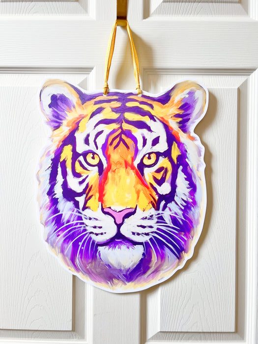 LSU Tiger Head Door Hanger