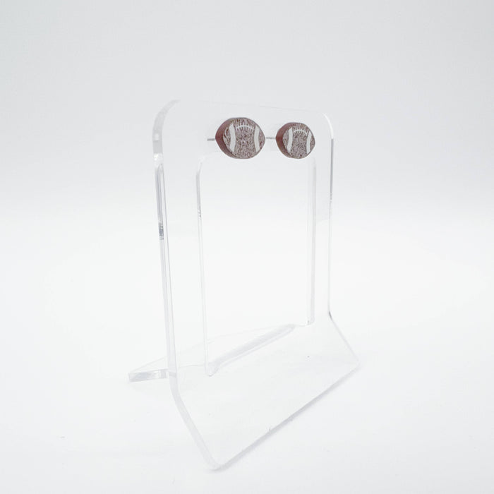 Football Glitter Stud Earrings