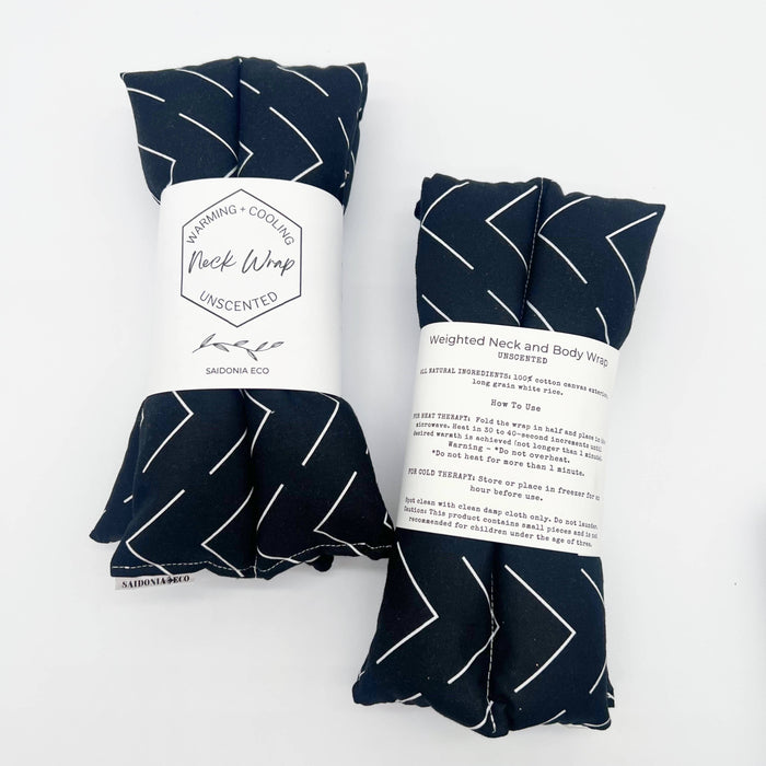 Neck Wrap: Black Mudcloth