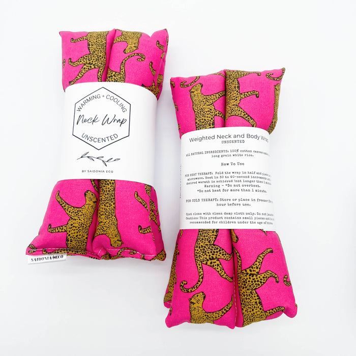 Neck Wrap: Fuchsia Jaguar