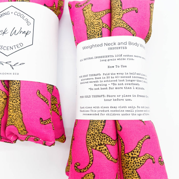 Neck Wrap: Fuchsia Jaguar