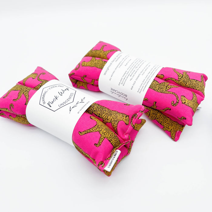 Neck Wrap: Fuchsia Jaguar