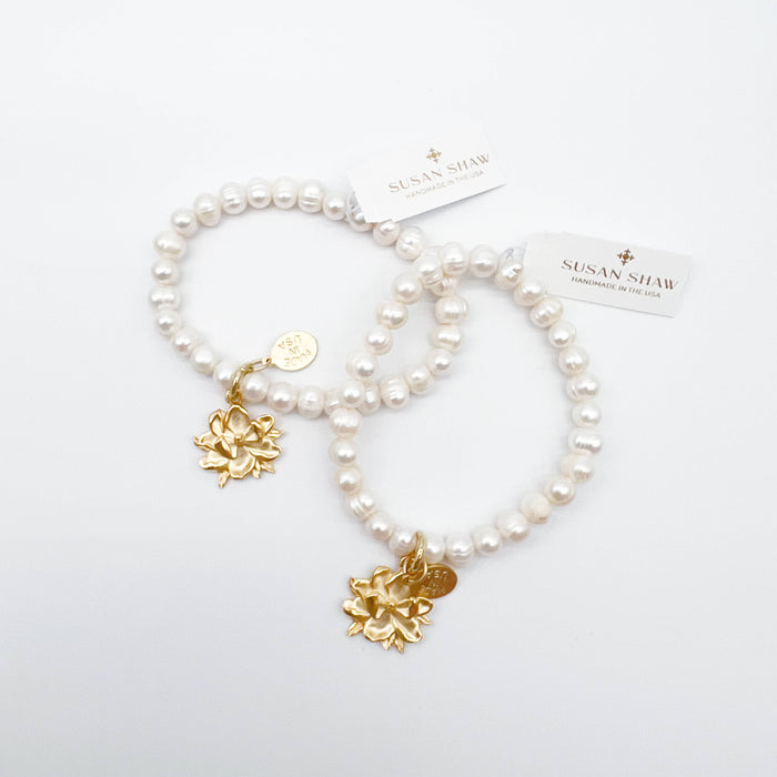 Magnolia Pearl Stretch Bracelet
