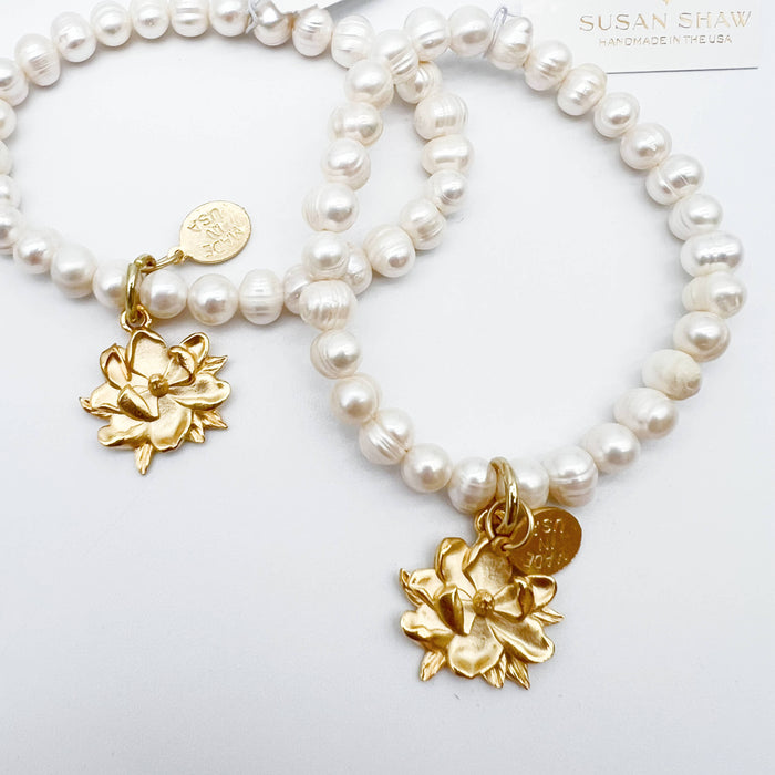 Magnolia Pearl Stretch Bracelet