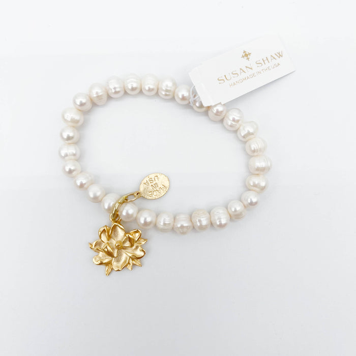 Magnolia Pearl Stretch Bracelet