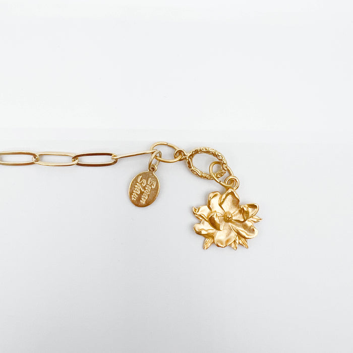 Magnolia Paperclip Bracelet
