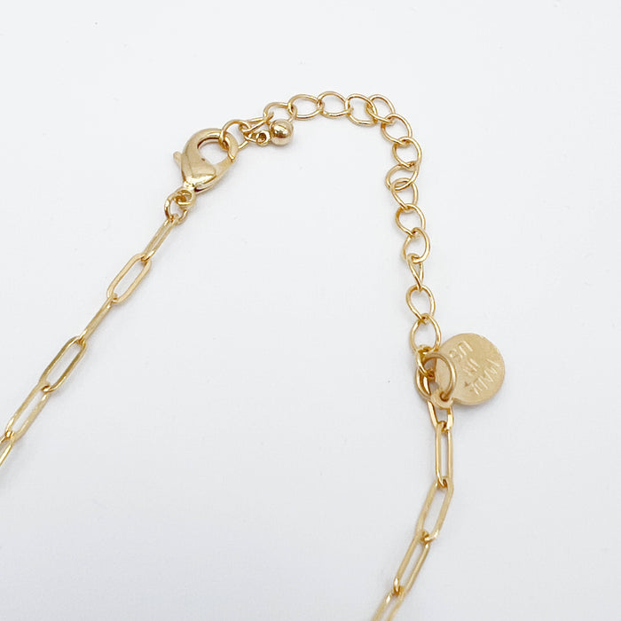 Magnolia Paperclip Necklace