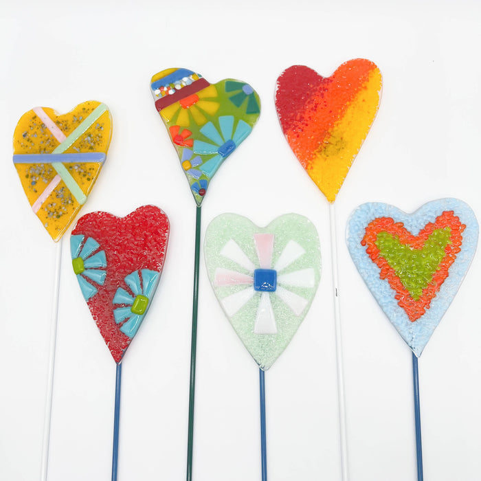 Small Heart Garden Stake