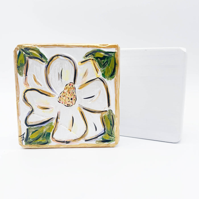 Magnolia Textured Art Block