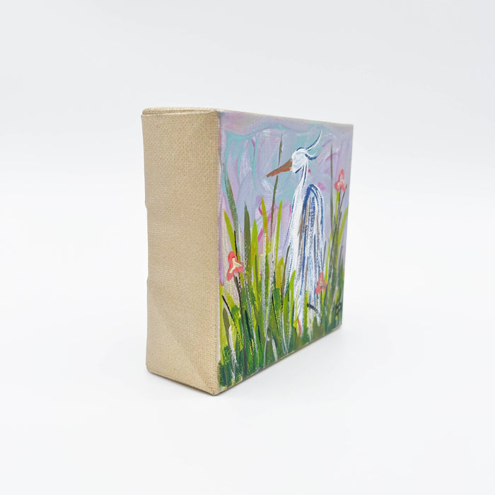 Painted Canvas: Heron