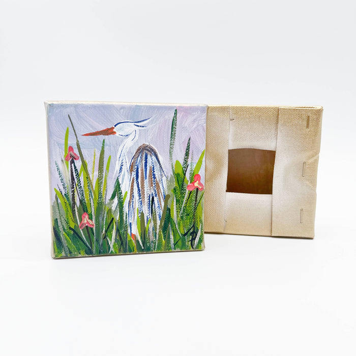 Painted Canvas: Heron