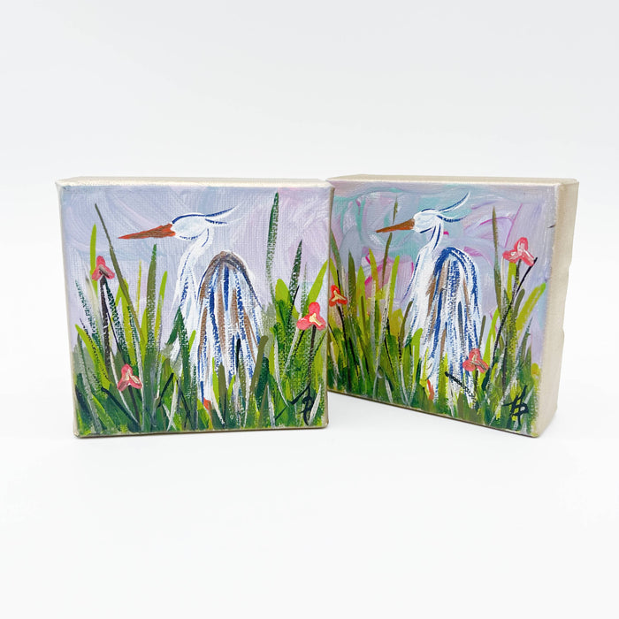 Painted Canvas: Heron