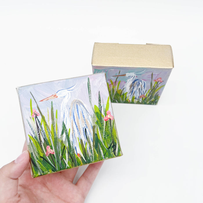 Painted Canvas: Heron