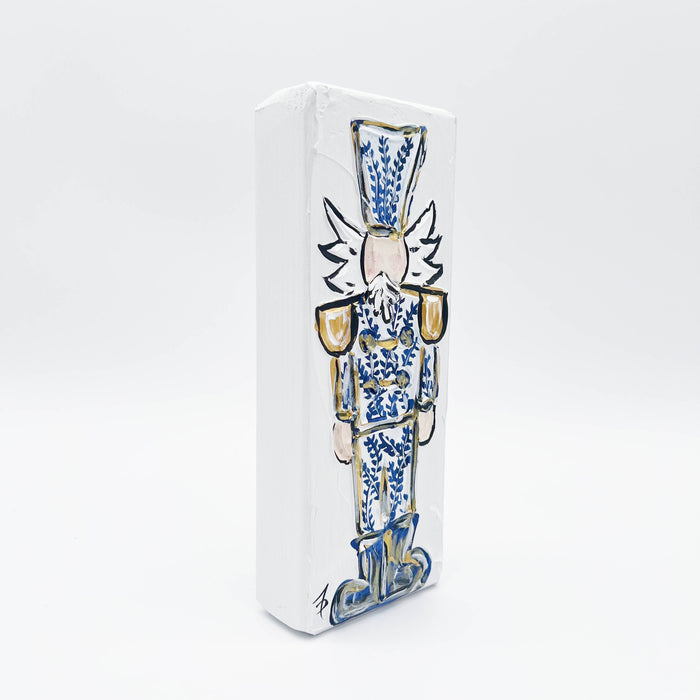 Chinoiserie Nutcracker Textured Art Block