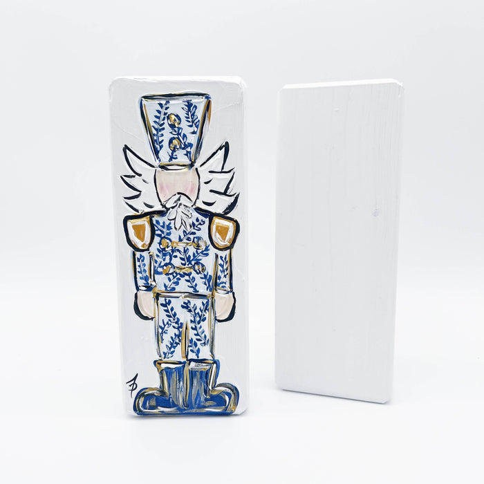 Chinoiserie Nutcracker Textured Art Block